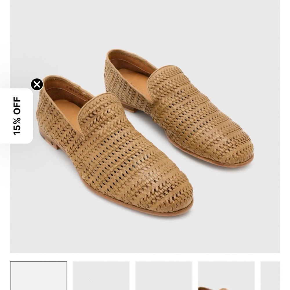 John Varvatos Venice Woven Slip-On Loafers Shoes